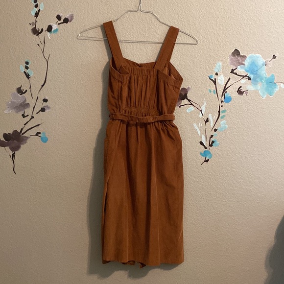 Brown Suede Button-Down Dress - Picture 4 of 8